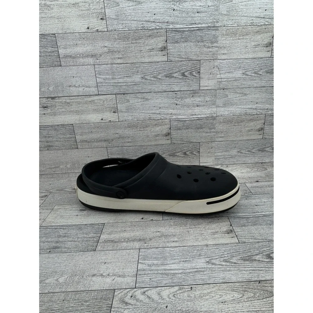 Crocs Crocband Clog Black Stucco Mens 10 Womens 12 Sporty Slip On Shoes 11016
